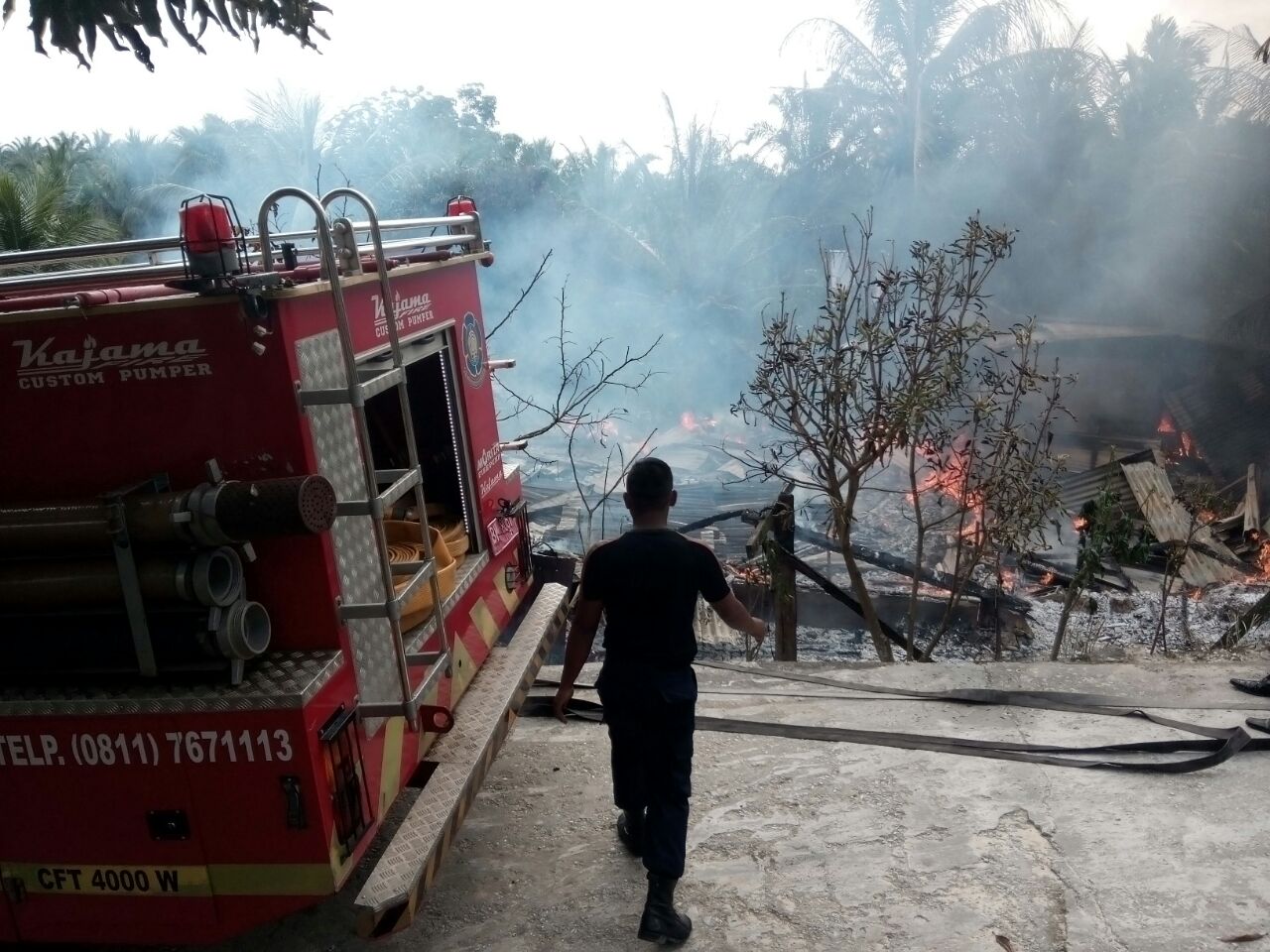 Ditinggal Kosong, Rumah Milik Warga Dusun Kiab Habis Dilahap Sijago Merah